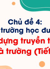 Chủ đề 1Xây dựng truyền thống nhà trường